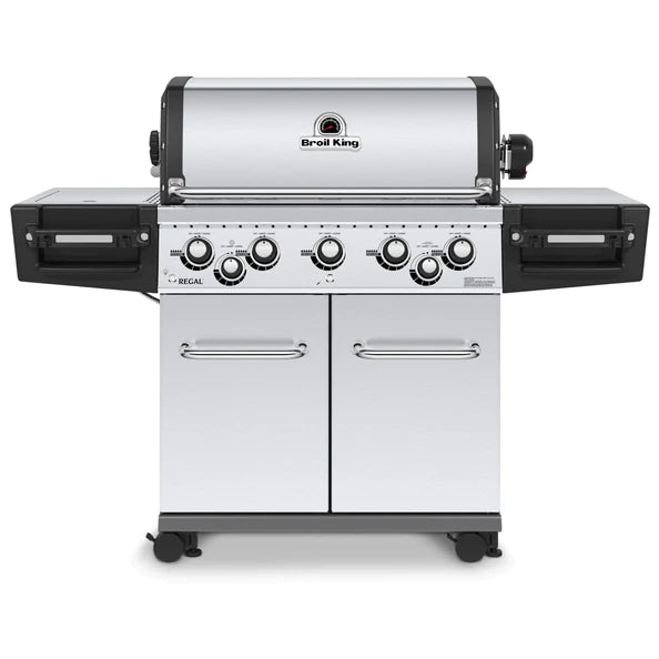 Broil King REGAL S590 PRO BBQ with Side Burner, Rear Rotisserie Burner & Rotisserie Kit