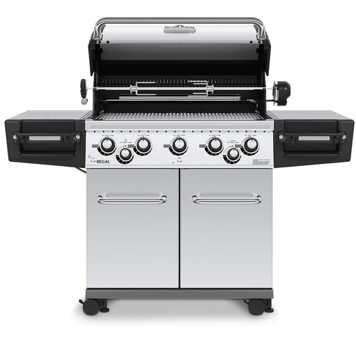 Broil King REGAL S590 PRO IR BBQ with Infrared Side Burner, Rear Rotisserie Burner & Rotisserie Kit
