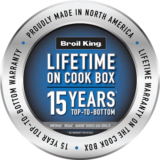 Broil King REGAL S590 PRO IR BBQ with Infrared Side Burner, Rear Rotisserie Burner & Rotisserie Kit