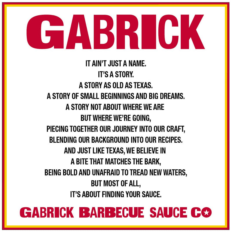 Gabrick Texas Tang BBQ Sauce