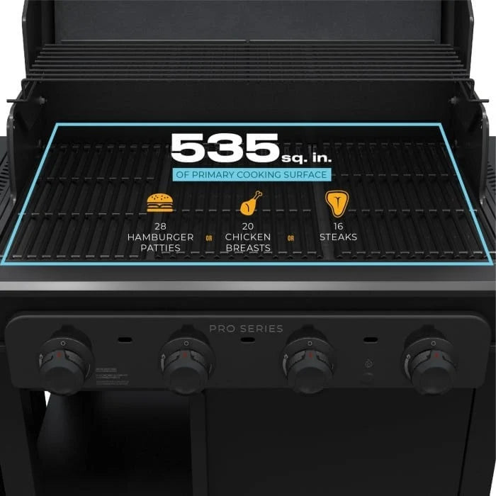 Charbroil Pro Series 4 Burner Gas Grill with Side Burner 463281024