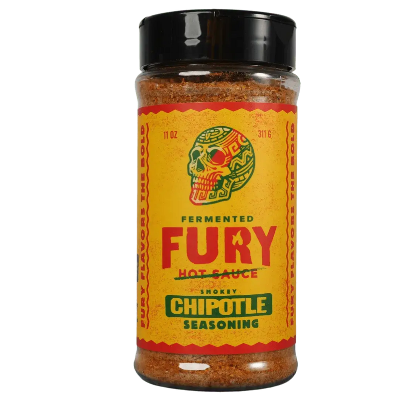 Fury Hot Sauce Smokey Chipotle BBQ Rub Seasoning
