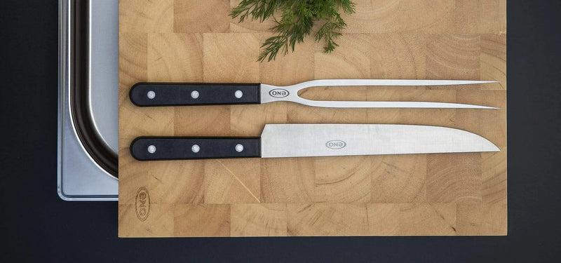 ENO Cutting Board w/ Gastro Tray - Bamboo/Stainless Steel