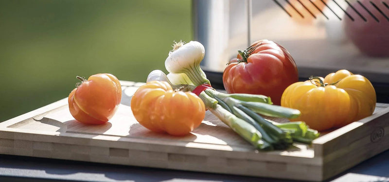 ENO Cutting Board w/ Gastro Tray - Bamboo/Stainless Steel