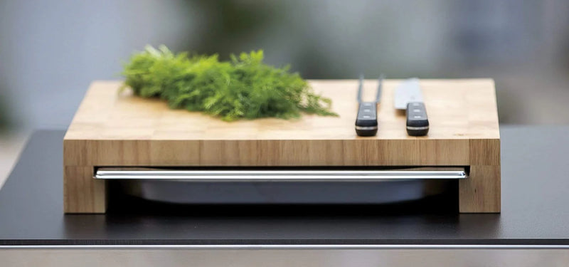 ENO Cutting Board w/ Gastro Tray - Bamboo/Stainless Steel