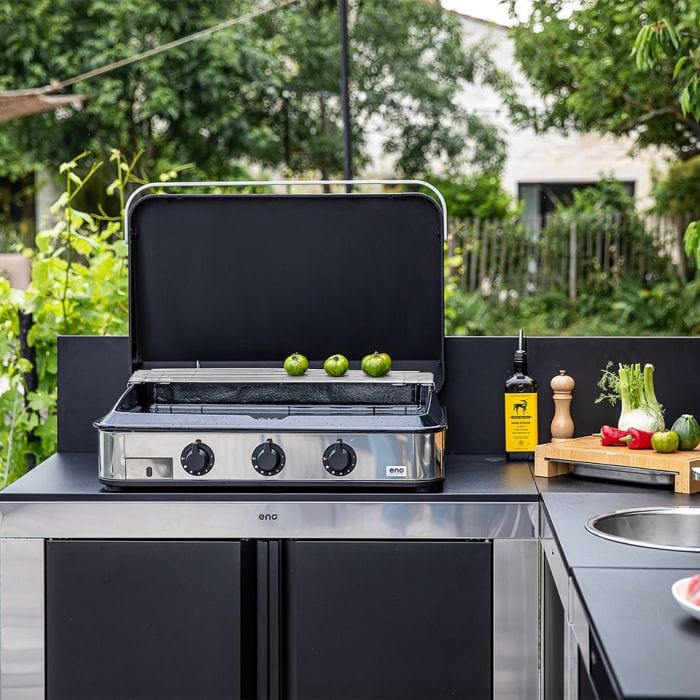 ENO Enosign 3-Burner Plancha 80 Gas Griddle