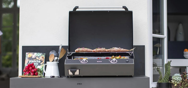 ENO La Plancha Bergerac 2400 Cargo Grey 3-Season 2-Burner Gas Griddle