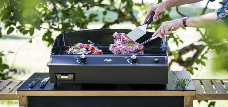 ENO La Plancha Bergerac 2400 Cargo Grey 3-Season 2-Burner Gas Griddle