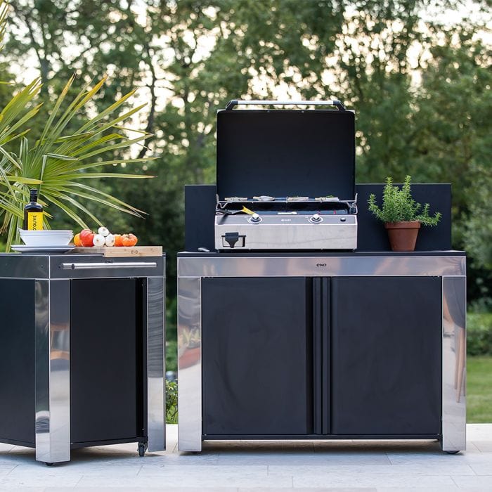 ENO La Plancha Bergerac 2400 Stainless 4-Season 2-Burner Gas Griddle