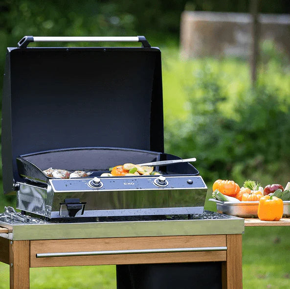 ENO La Plancha Bergerac 2400 Stainless 4-Season 2-Burner Gas Griddle