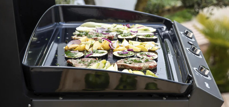 ENO La Plancha Bergerac 3000 Cargo Grey 4-Season 3-Burner Gas Griddle