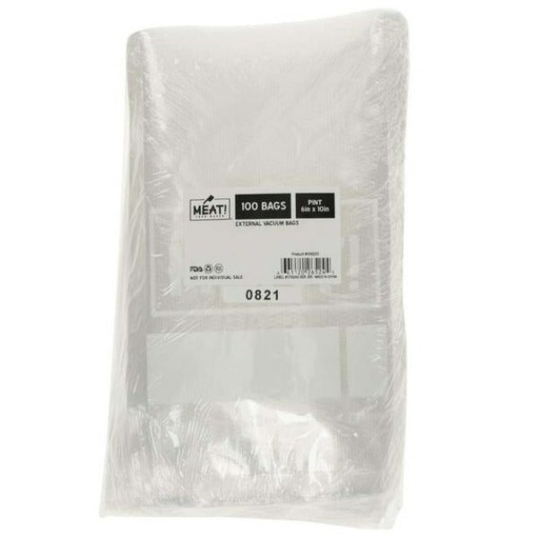 Meat! External Vacuum Bags - 100 Pack