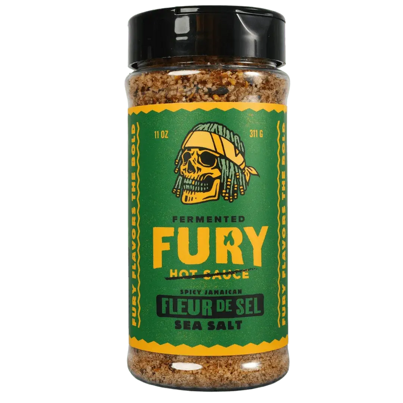 Fury Hot Sauce Spicy Fleur De Sel - Hand Harvested Sea Salt