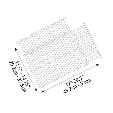 GrillPro Porcelain Coated Cooking Grid SM/MD 50225