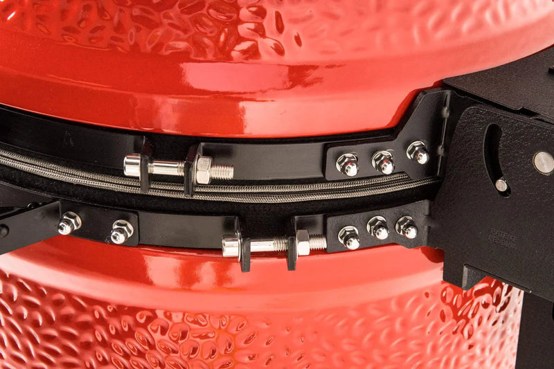 Kamado Joe Big Joe III 24" Ceramic Charcoal Grill & Smoker with Cart & Wheels KJ15041021