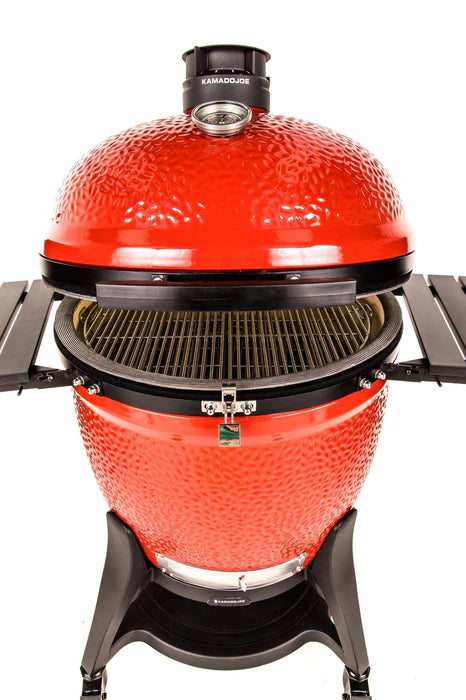 Kamado Joe Big Joe III 24" Ceramic Charcoal Grill & Smoker with Cart & Wheels KJ15041021