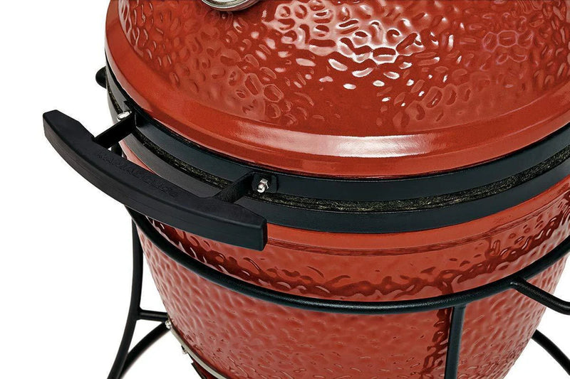 Kamado Joe Joe Jr. Red W/ Cart, Heat Deflector & Tools