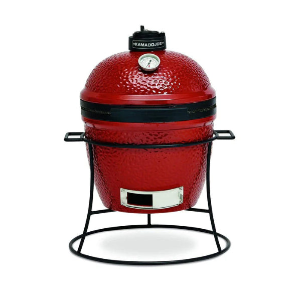 Kamado Joe Joe Jr. Red W/ Cart, Heat Deflector & Tools
