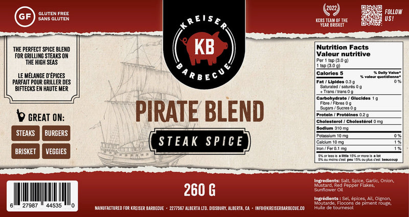 Kreiser Barbecue Pirate Blend
