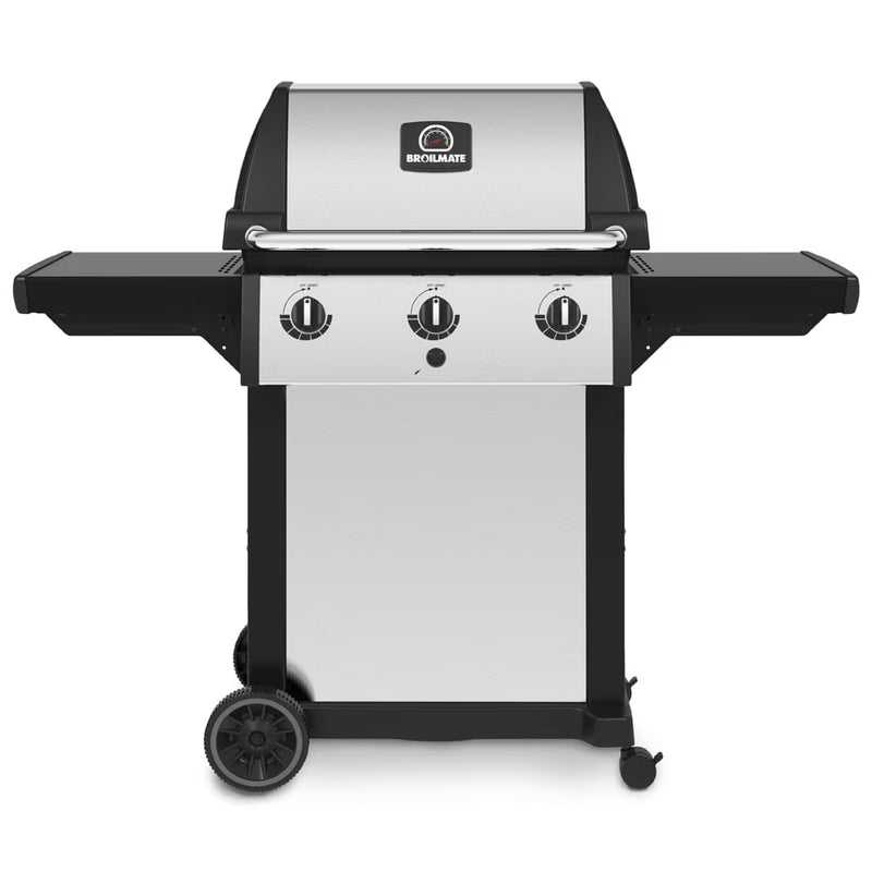 Broil-Mate 3-Burner Propane Gas BBQ Grill in Stainless Steel and Black (116454S)