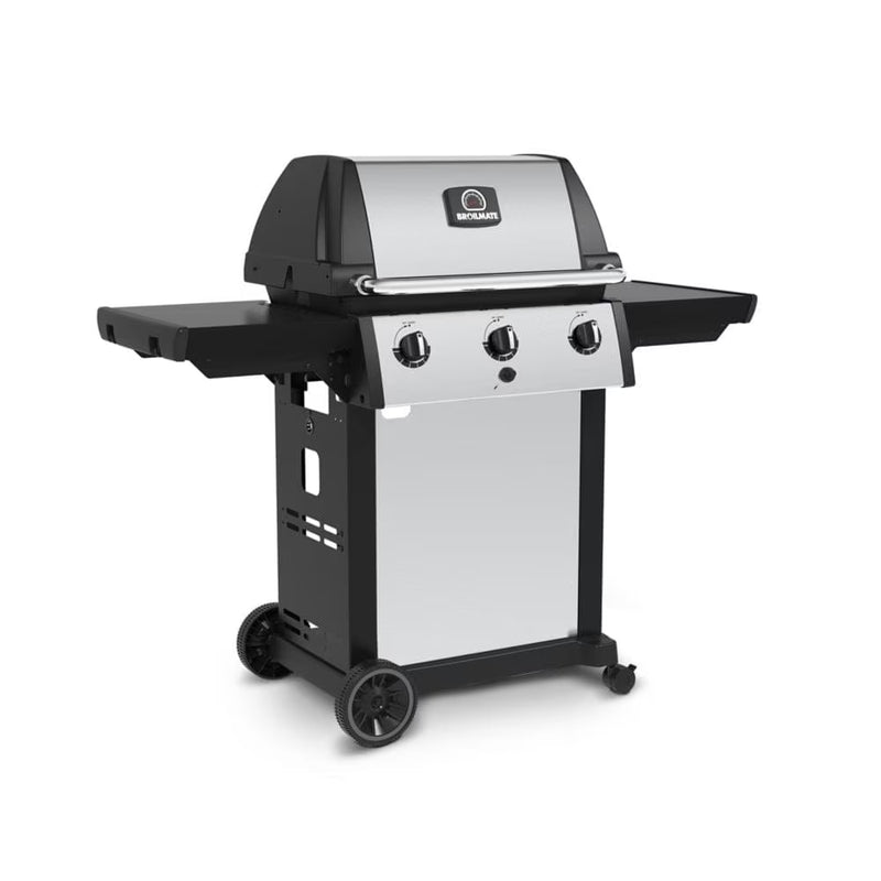 Broil-Mate 3-Burner Propane Gas BBQ Grill in Stainless Steel and Black (116454S)