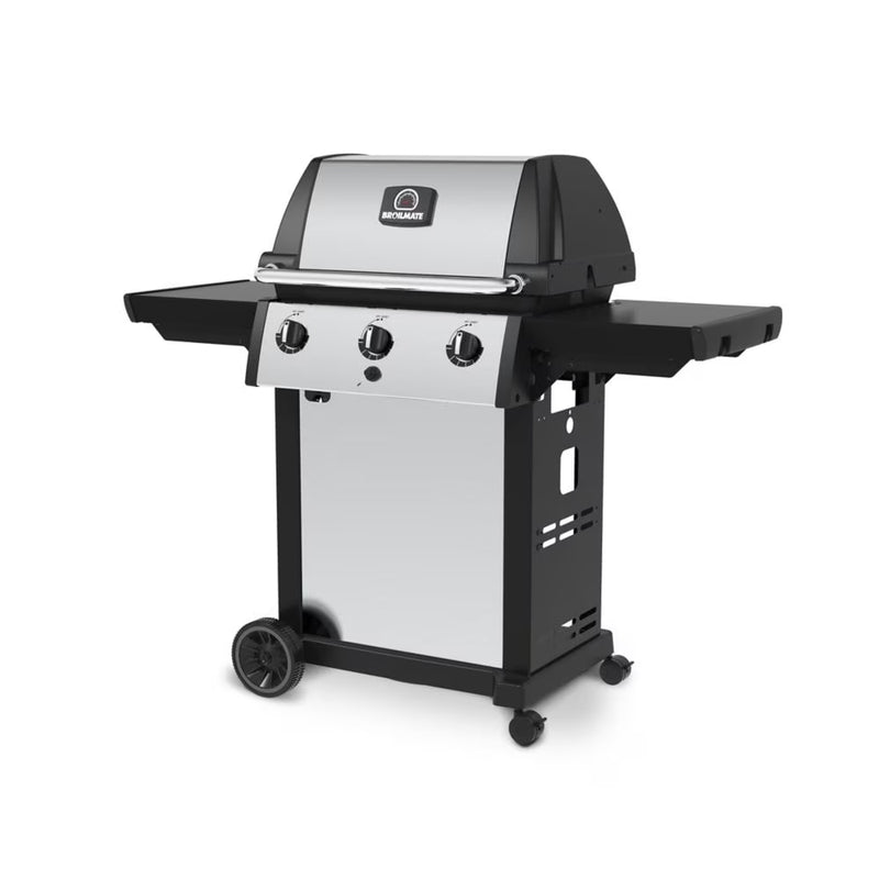 Broil-Mate 3-Burner Propane Gas BBQ Grill in Stainless Steel and Black (116454S)