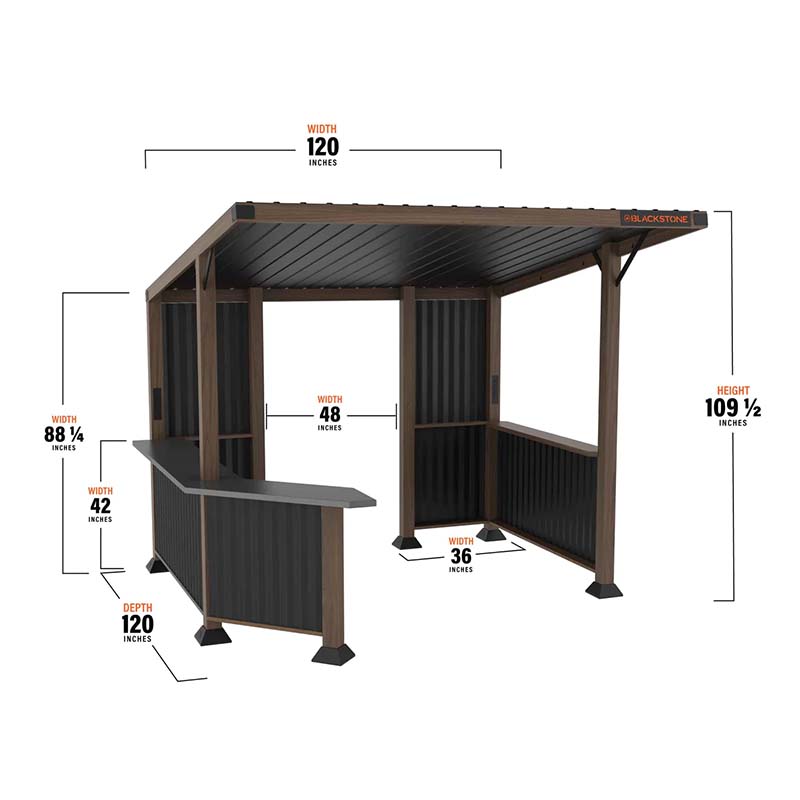 Blackstone 10' X 10' Blackstone Bar And Grill Pavilion