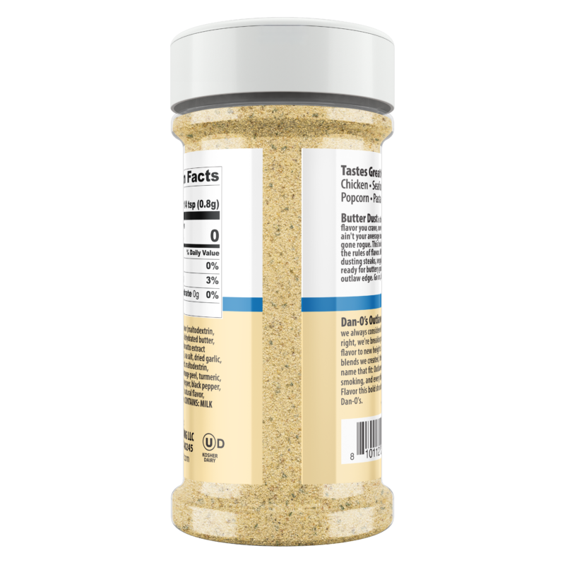 Dan-O's Outlaw Butter Dust – Medium Bottle 6.9oz