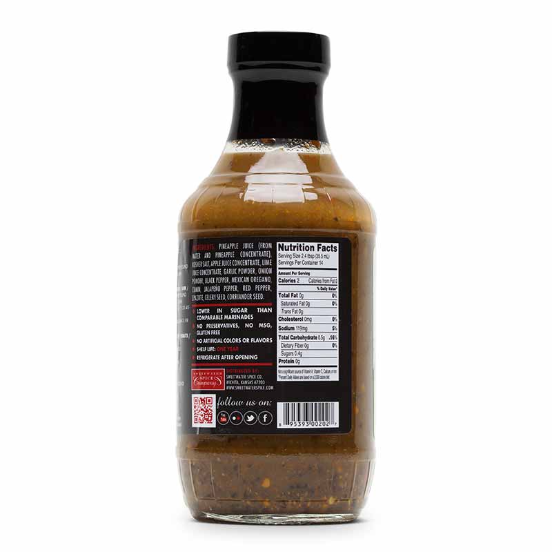 Sweetwater Spice Lime Jalapeno Fajita Bath Brine Concentrate