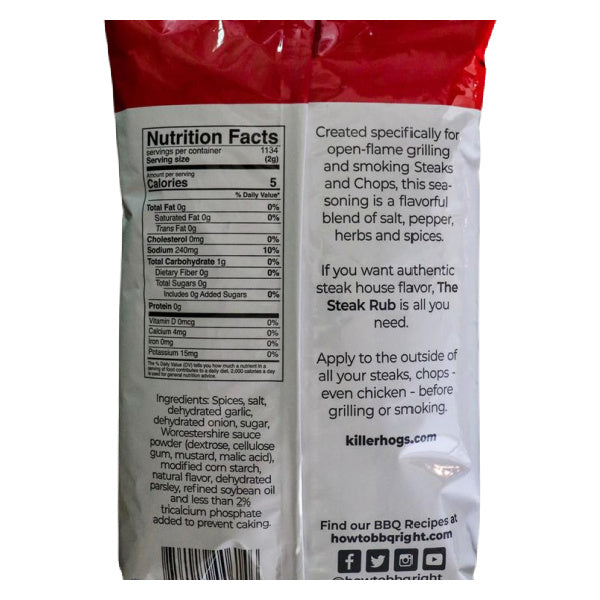 Killer Hogs Steak Rub (5LB. COMPETITION BULK)