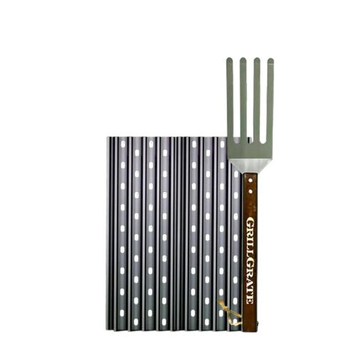 GrillGrate Set of TWO 13.75" Panels + Tool