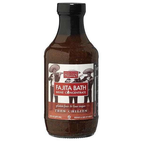 Sweetwater Spice Tres Chilies Fajita Bath Brine Concentrate